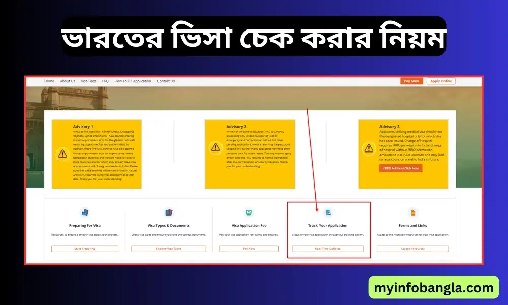 ইন্ডিয়ান ভিসা চেক অনলাইন